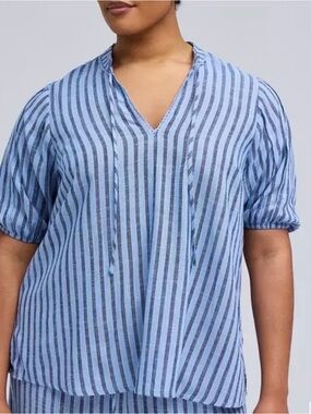 NWT Belle Isle Balloon Sleeve Blouse Size 3x (22-24)